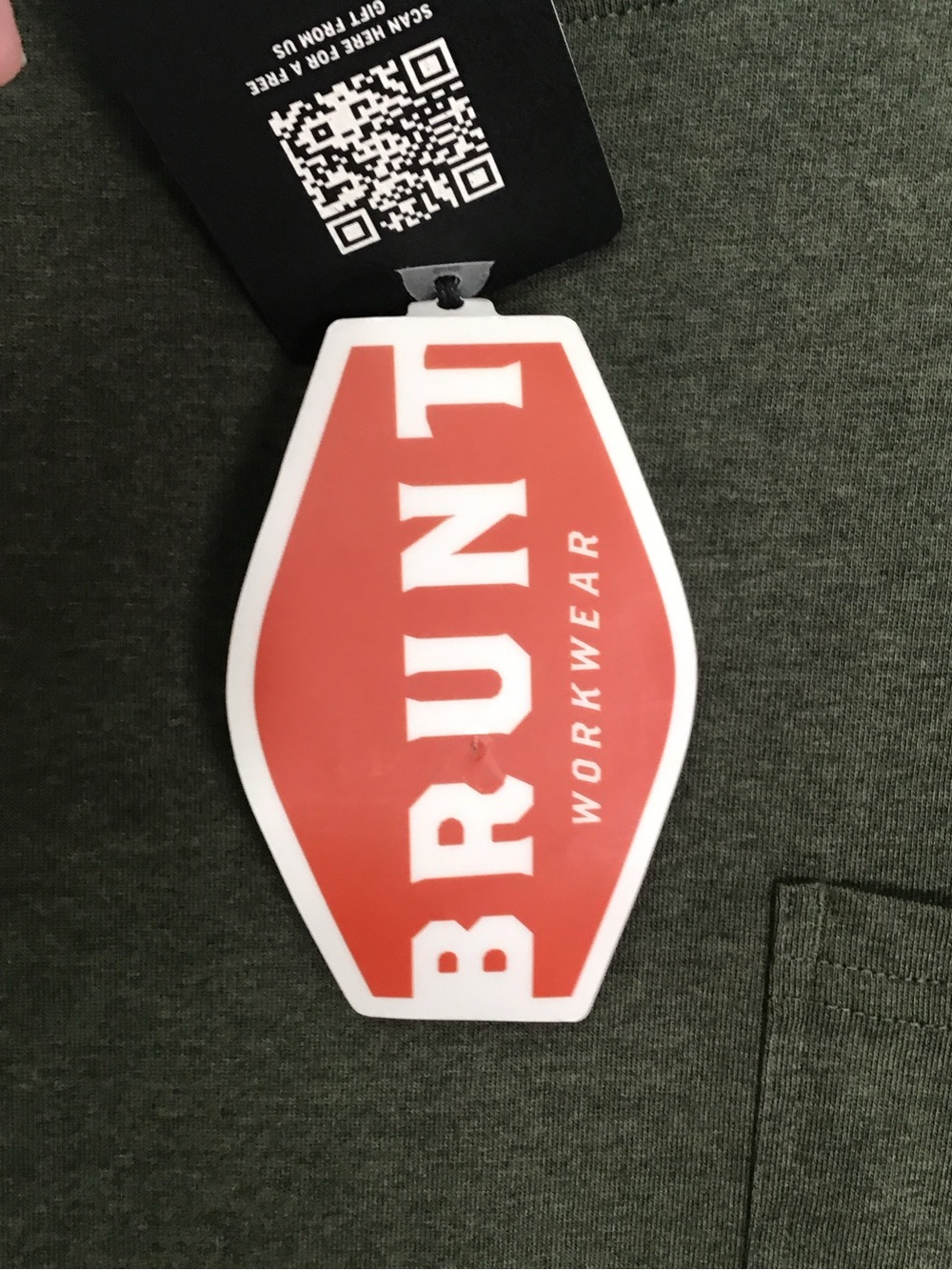 NWT Brunt men’s long sleeve pocket tee shirt XL - Picture 3 of 12